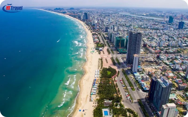 Just about 3-6km east of Da Nang city center, My Khe Beach is located on Vo Nguyen Giap Street, Hoa ...