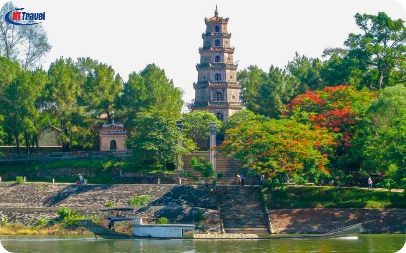 Thien Mu Pagoda stands out not only for its ancient architecture and spiritual value but also profou...