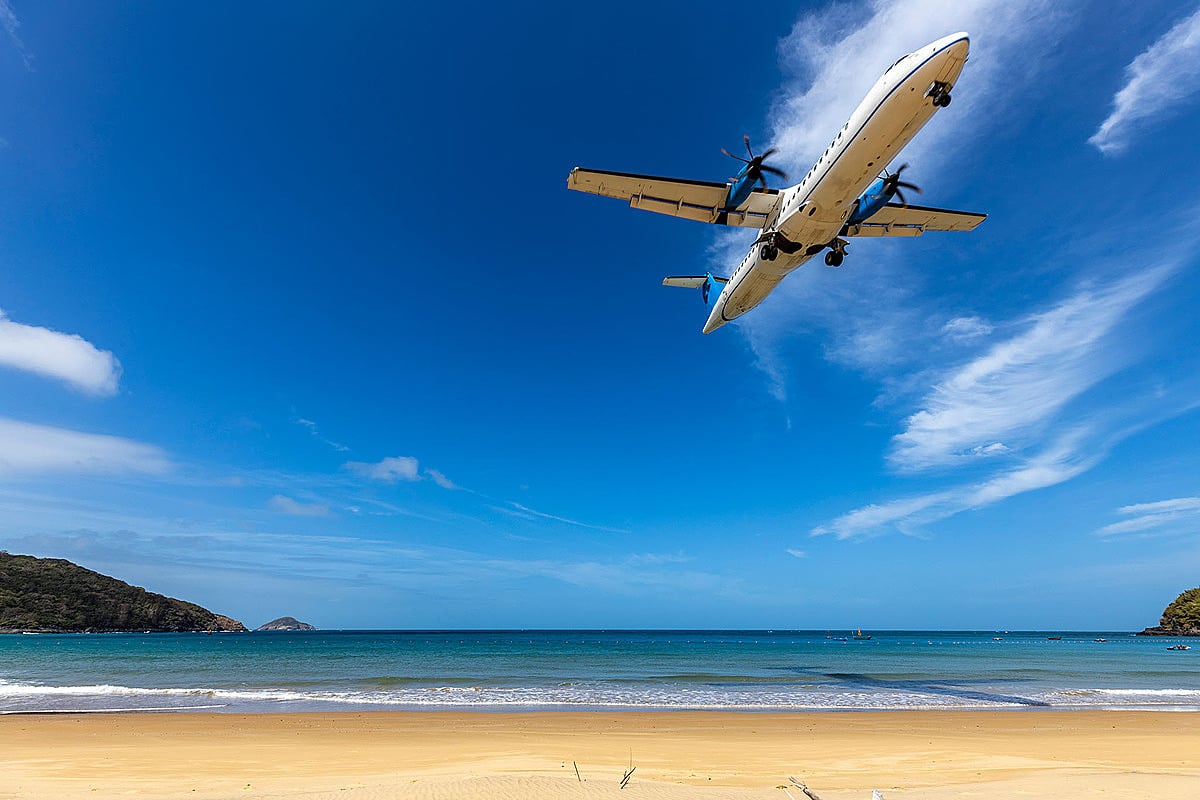 Co Ong Airport is not only the gateway to Con Dao but also a special check-in point. With a beach lo...
