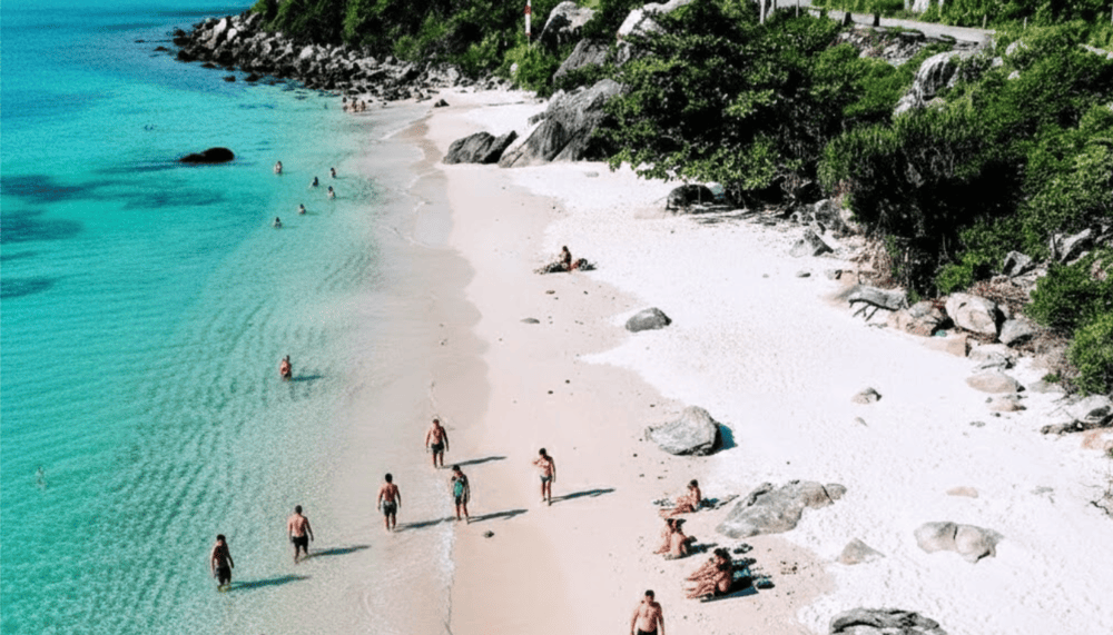 Bai Chong, one of Cu Lao Cham's most famous beaches, captivates visitors with its crystal-clear wate...