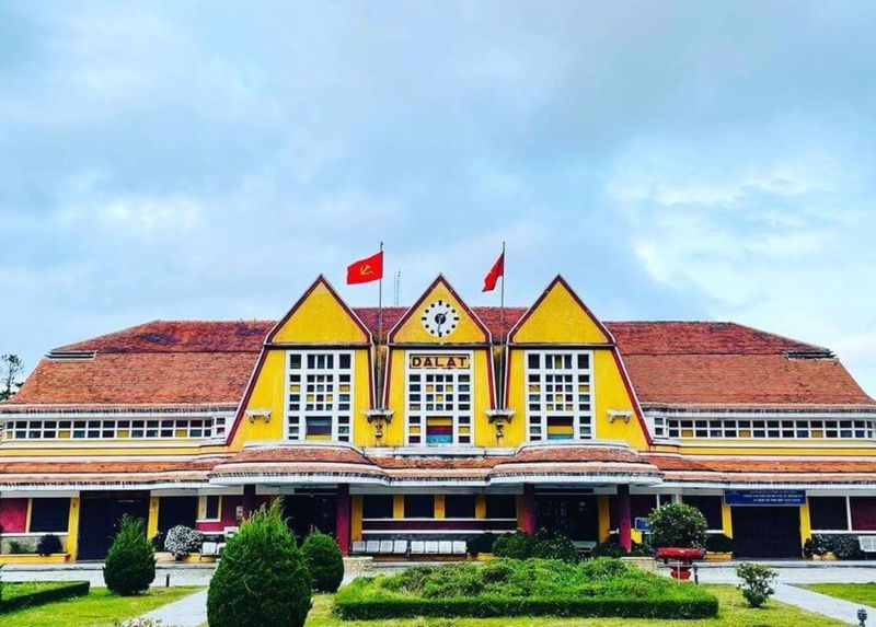 Da Lat Railway Station, hailed as the oldest train station in Indochina, is a unique French architec...