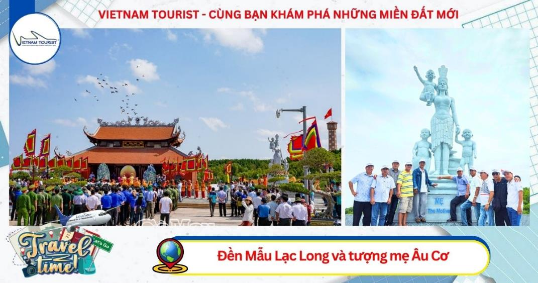 In Mui Ca Mau, the spiritual journey is equally meaningful when you visit the Temple of Lac Long Qua...