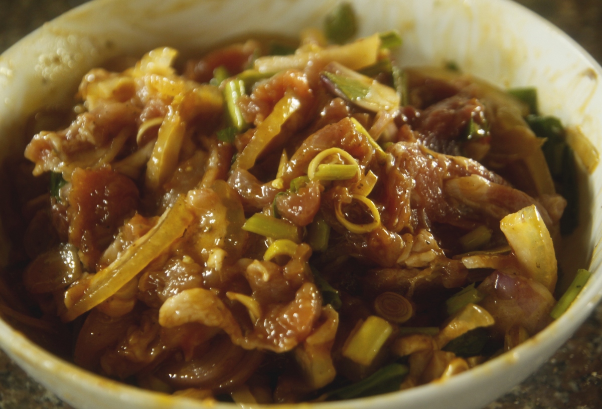 The star ingredient is hybrid pork – a cross between local grass-fed pigs and wild boar – yielding s...