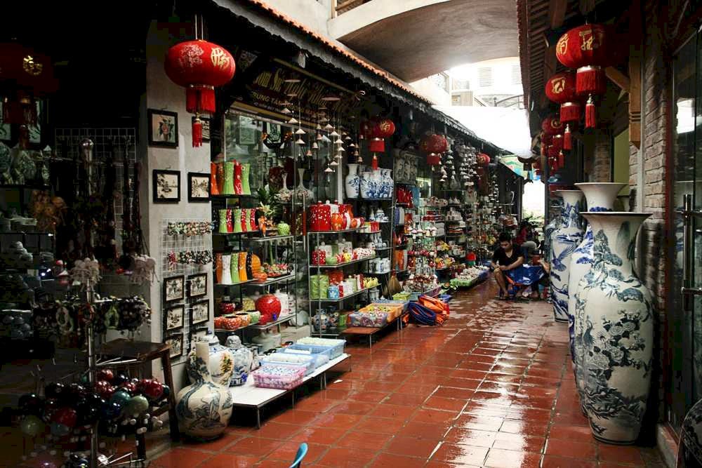 Wandering through the Bat Trang Ceramic Market is a unique shopping experience, where you can find c...