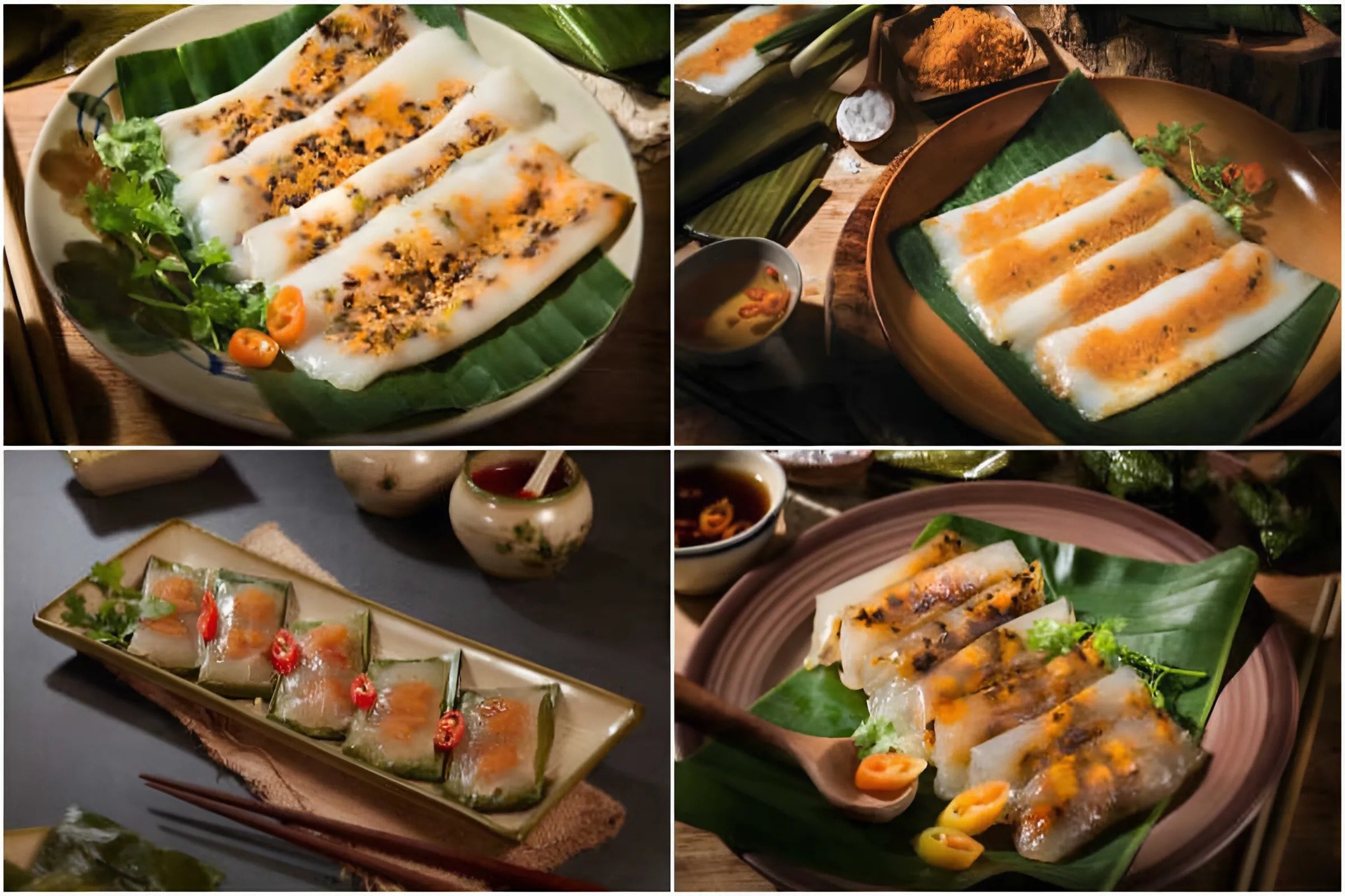 Its close companion, bánh nậm, is made from a blend of rice and tapioca flour with a savoury shrimp-...