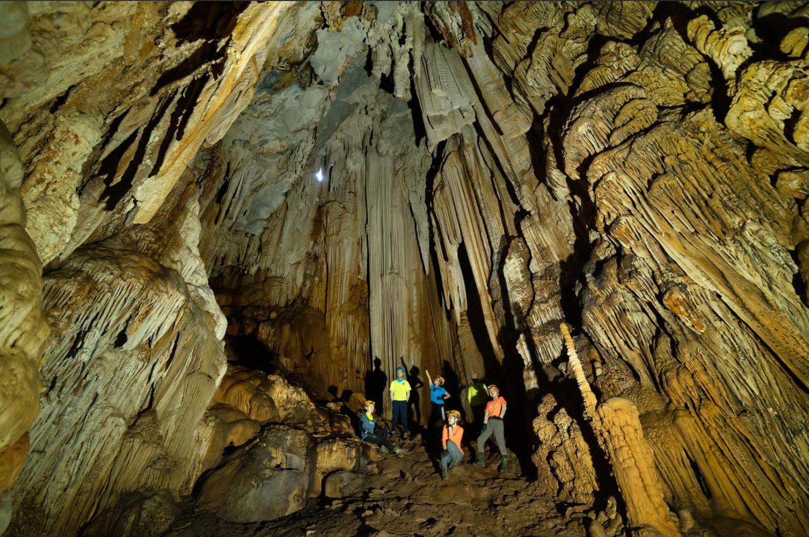 The Tu Lan Cave System, hidden within the peaceful Tan Hoa valley, boasts a wild, mysterious, and ch...