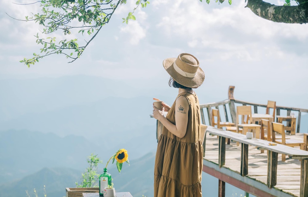 After hours of conquering passes and chasing clouds, nothing beats relaxing at a mountaintop café, s...