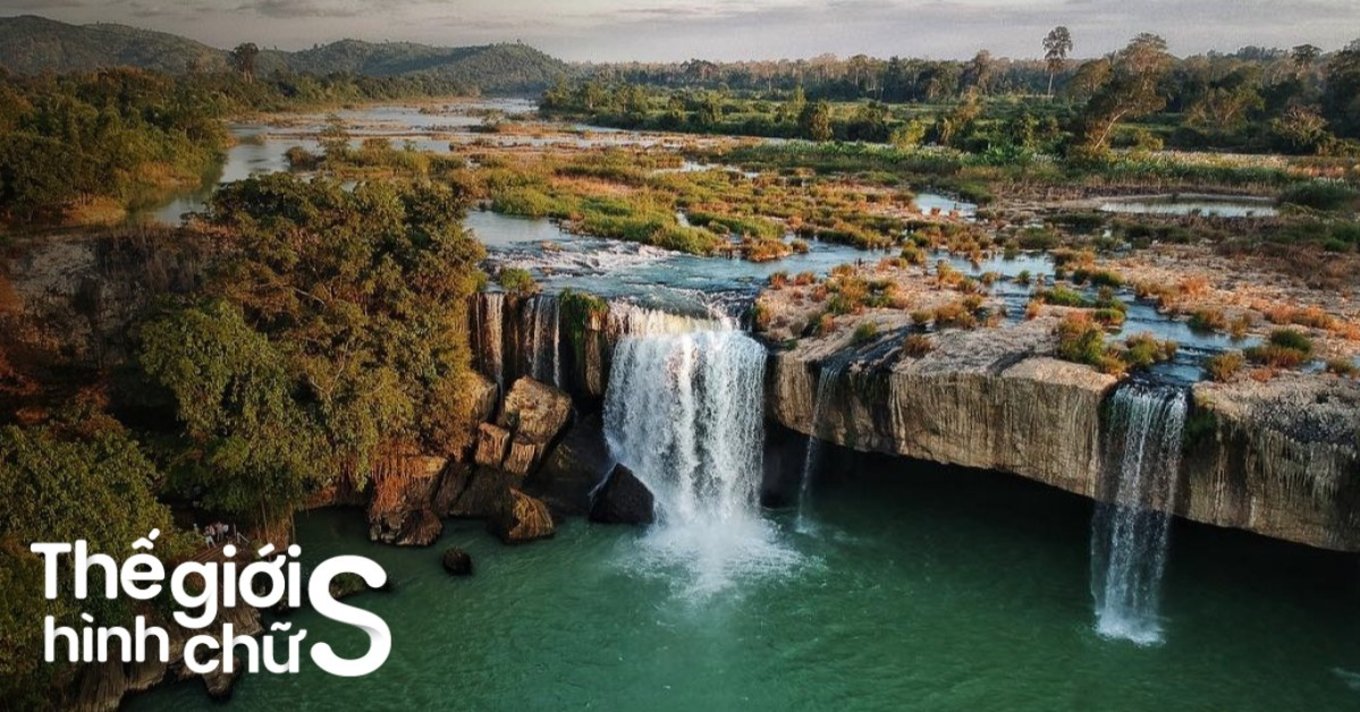 Dray Nur Waterfall, also known as "Wife Waterfall," stands as a majestic symbol of Dak Lak, part of ...