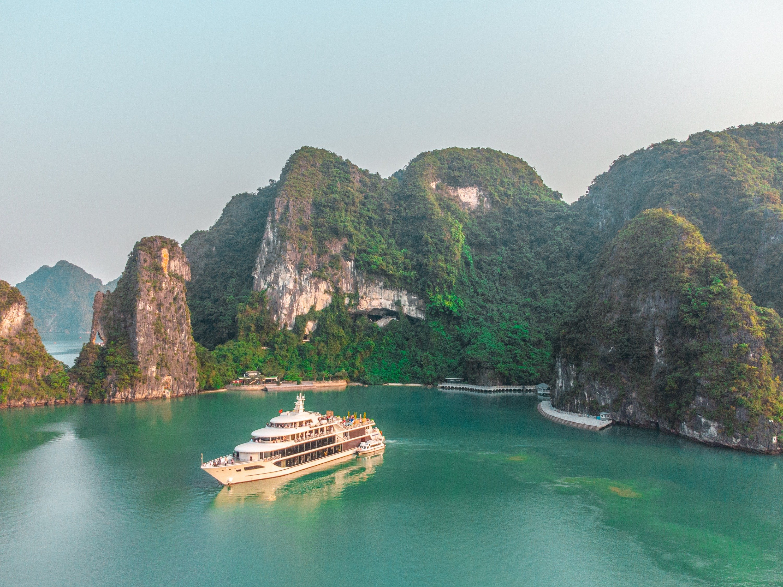 The best way to fully immerse yourself in the beauty of Ha Long Bay is on a luxurious cruise. Imagin...