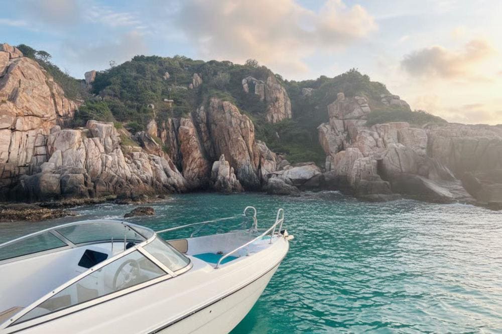 One of the best ways to fully appreciate the beauty of Vinh Hy is by taking a boat or canoe tour aro...